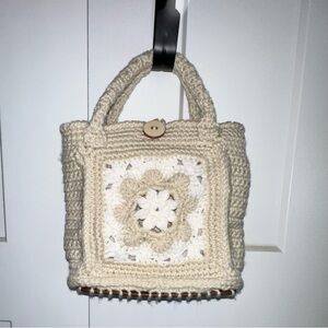 Handmade Mini Grandma Square Crochet Purse - new